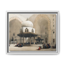 Mosque of Sultan Hassan Cairo illustration by David Roberts (1796–1864) - Framed Wall Art - NOMADEN ART GALLERY