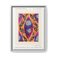 Flower pochoir pattern in Art Nouveau oriental style - NOMADEN ART GALLERY