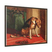 Suspense (1877) by sir Edwin Landseer, a Victorian bloodhound mastiff waiting. - NOMADEN ART GALLERY