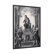 Saint Mary (the Blessed Virgin) with the Christ Child and Saint Antony of Padua, Saint Francis of Assisi, Saint Catherine of Alexandria, Saint John the Baptist and angels.