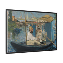 Monet en su barca (c. 1874) de Edouard Manet