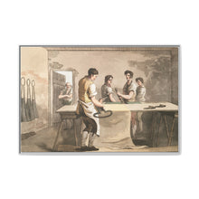 Illustration of the cloth dresser from The Costume of Yorkshire (1814) by George Walker - NOMADEN ART GALLERY