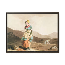 Illustration of the cranberry girl from The Costume of Yorkshire (1814) by George Walker - NOMADEN ART GALLERY