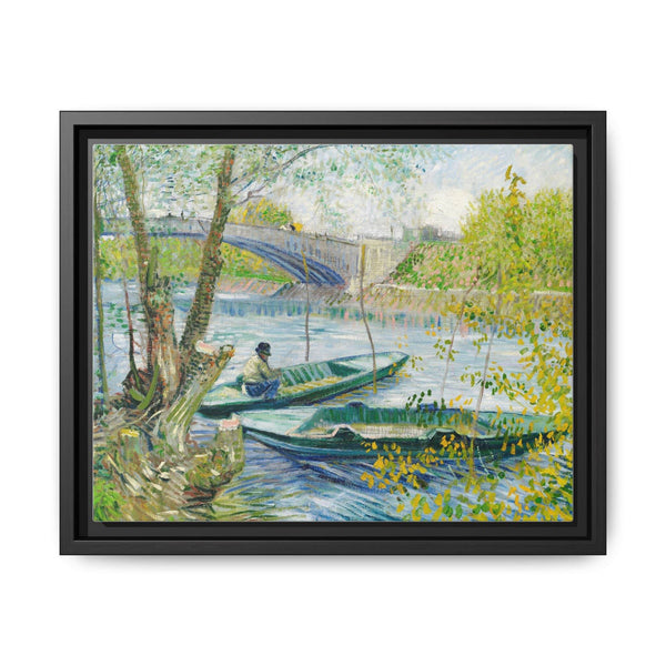 Fishing in Spring, the Pont de Clichy (Asnières) (1887) by Vincent Van Gogh - NOMADEN ART GALLERY