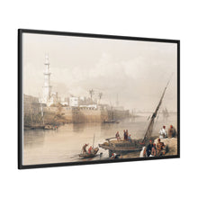 View on the Nile ferry to Gizeh illustration by David Roberts (1796–1864) - Decorative Wall Art