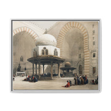 Mosque of Sultan Hassan Cairo illustration by David Roberts (1796–1864) - Framed Wall Art - NOMADEN ART GALLERY