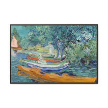 Vincent van Gogh's Bank of the Oise at Auvers (1890) famous painting from the Detroit Institute of Arts. - NOMADEN ART GALLERY