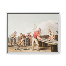 Illustration of whalebone scrapers from The Costume of Yorkshire (1814) by George Walker - NOMADEN ART GALLERY