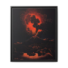 Eruption of Mount Etna at night; people in a boat in the foreground. Aquatint by F. Weber after A. d'Anna, ca. 1820 - NOMADEN ART GALLERY