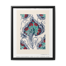 Botanical pochoir pattern in Art Nouveau oriental style - NOMADEN ART GALLERY