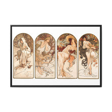 Alphonse Maria Mucha's The Seasons (1897). Famous Art Nouveau artwork - NOMADEN ART GALLERY
