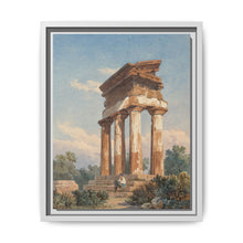 A Temple Ruin in Agrigento (c. 1825) by Carl Wilhelm Götzloff: A Classical Landscape - NOMADEN ART GALLERY