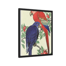 Red and a blue parrot (1925 - 1936) by Ohara Koson