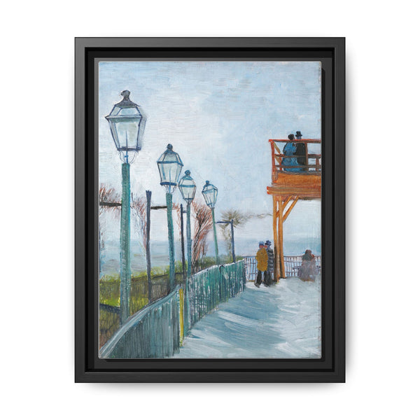 Terrace and Observation Deck at the Moulin de Blute-Fin, Montmartre (1887) by Vincent Van Gogh - NOMADEN ART GALLERY