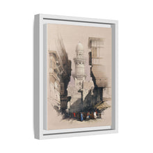 Cairo Street Scene: Vintage Egyptian Wall Art by David Roberts - Art Print Framed