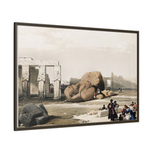 Fragment of the Great Colossi at the Memnonium Thebes illustration by David Roberts (1796–1864)