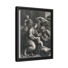 Saint Mary (the Blessed Virgin) and Saint Joseph with the Christ Child, Saint John the Baptist and Saint Elizabeth. Engraving by J. Frey - NOMADEN ART GALLERY