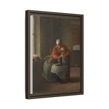 The Knitting Lesson (c. 1860) by Jean François Millet