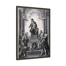 Saint Mary (the Blessed Virgin) with the Christ Child and Saint Antony of Padua, Saint Francis of Assisi, Saint Catherine of Alexandria, Saint John the Baptist and angels.