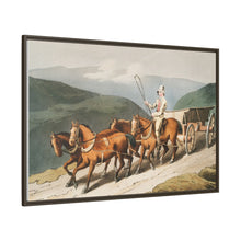 Illustration of the east riding or wolds waggon from The Costume of Yorkshire (1814) by George Walker