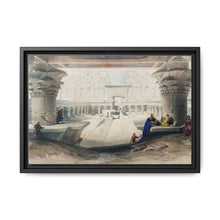 Ancient Egypt Art Print: Edfou Temple Portico View by David Roberts - Wall Art Canvas Print - NOMADEN ART GALLERY