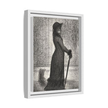 Georges Seurat's Woman Strolling (1884)