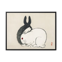 Black and white rabbits by Kōno Bairei (1844-1895) - NOMADEN ART GALLERY