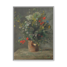 Flowers in a Vase (c. 1866) painting in high resolution by Pierre-Auguste Renoir - NOMADEN ART GALLERY