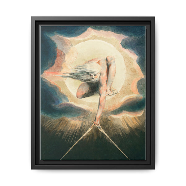 Ancient of Days Setting a Compass to the Earth (1794) illustration from Europe: a Prophecy by William Blake - NOMADEN ART GALLERY