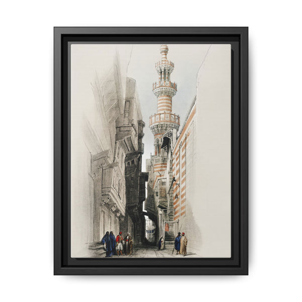 The minaret of the Mosque The Rhamree illustration by David Roberts (1796–1864). - NOMADEN ART GALLERY