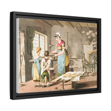 Illustration of woman making oat cakes from The Costume of Yorkshire (1814)