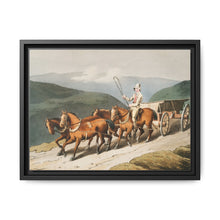 Illustration of the east riding or wolds waggon from The Costume of Yorkshire (1814) by George Walker - NOMADEN ART GALLERY