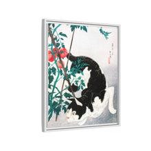 Cat with Tomato Plant (1931) print in high resolution by Hiroaki Takahashi