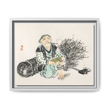 Smoking farmer with branches by Kōno Bairei (1844-1895) - NOMADEN ART GALLERY