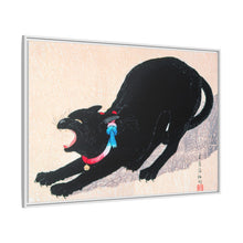 Black Cat Hissing 20th century print in high resolution by Hiroaki Takahashi