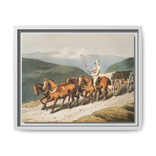 Illustration of the east riding or wolds waggon from The Costume of Yorkshire (1814) by George Walker - NOMADEN ART GALLERY