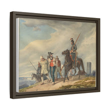 Three Armed Riders Escorting Prisoners near Reims (1825) by Peter von Hess