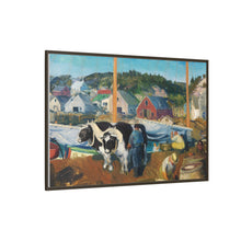 Ox Team, Wharf at Matinicus (1916)
