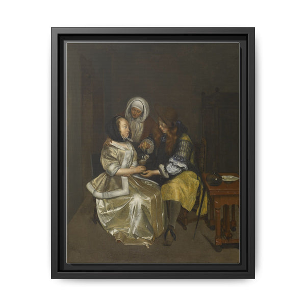 A Glass of Lemonade (ca. 1664 (Baroque)) by Gerard Terborch II and Workshop of Gerard Terborch II - NOMADEN ART GALLERY