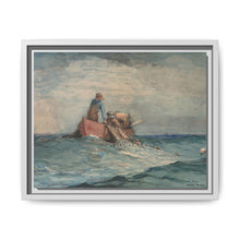 Hauling in the Nets (1887) by Winslow Homer - NOMADEN ART GALLERY