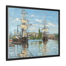 Ships Riding on the Seine at Rouen (1872–1873) by Claude Monet - NOMADEN ART GALLERY
