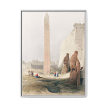 Luxor city on the east bank of the Nile River in southern Egypt illustration by David Roberts (1796–1864) - NOMADEN ART GALLERY
