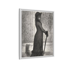 Georges Seurat's Woman Strolling (1884)