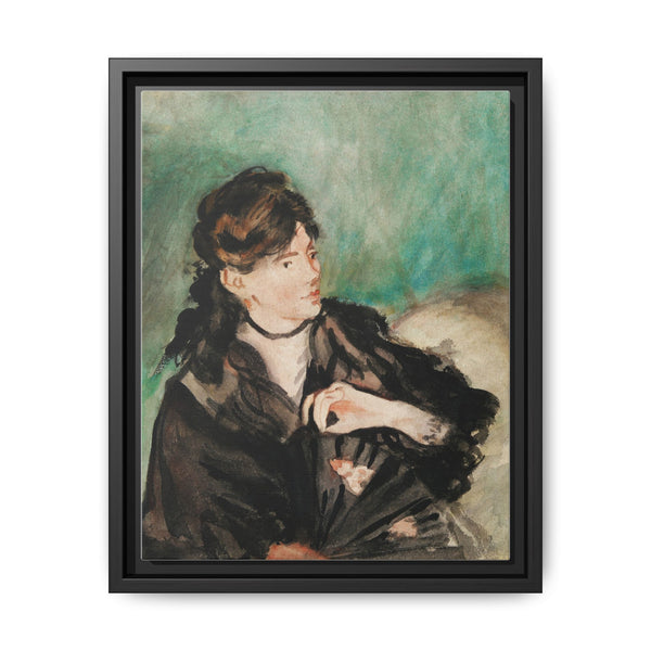 Portrait of Berthe Morisot with a Fan (1874) by Édouard Manet. - NOMADEN ART GALLERY