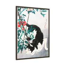 Cat with Tomato Plant (1931) print in high resolution by Hiroaki Takahashi
