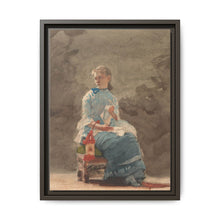 Young Woman Sewing (1876) by Winslow Homer - NOMADEN ART GALLERY