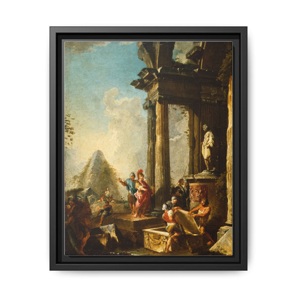Alexander the Great at the Tomb of Achilles (ca. 1718-1719 (Baroque) by Giovanni Paolo Panini - NOMADEN ART GALLERY