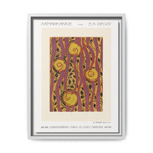Flower pattern Art Deco stencil print in oriental style. Original from our own 1914 edition of Samarkande - NOMADEN ART GALLERY