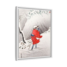 Snowy Evening on a Mountain Path print in high resolution by Hiroaki Takahashi (1871–1945)