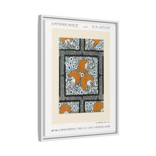 Patrón de pochoir de flores en estilo oriental Art Nouveau. Original de nuestra propia edición de 1914 de Samarkande.
